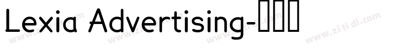 Lexia Advertising字体转换